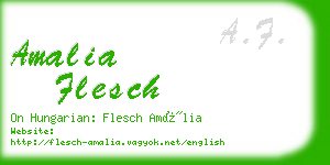 amalia flesch business card